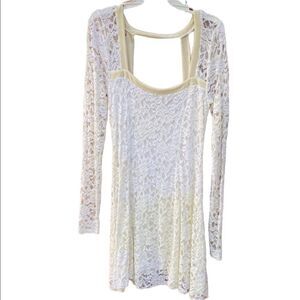 Free People Ivory Lace Dress